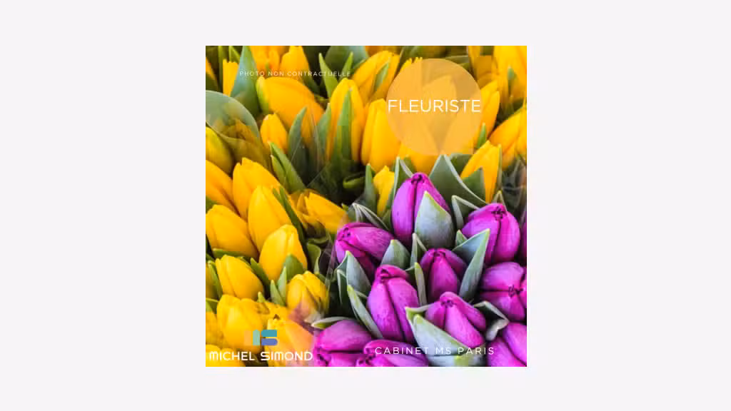 Vente FDC fleuriste décoration à Paris 75015