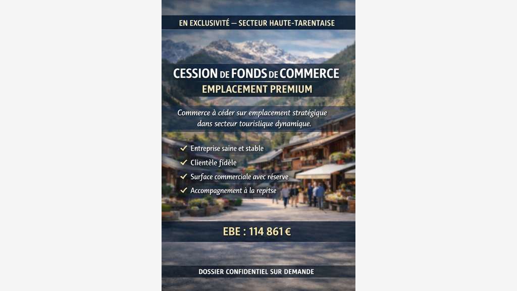 AV fleuriste emblématique à Bourg-Saint-Maurice