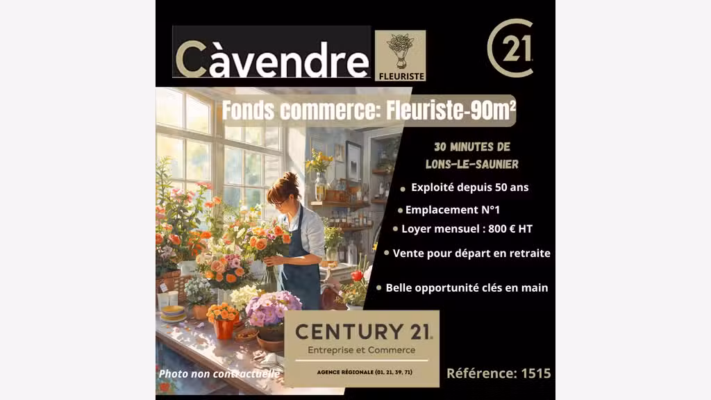Cession FDC de fleurs belle renommée dans le Jura