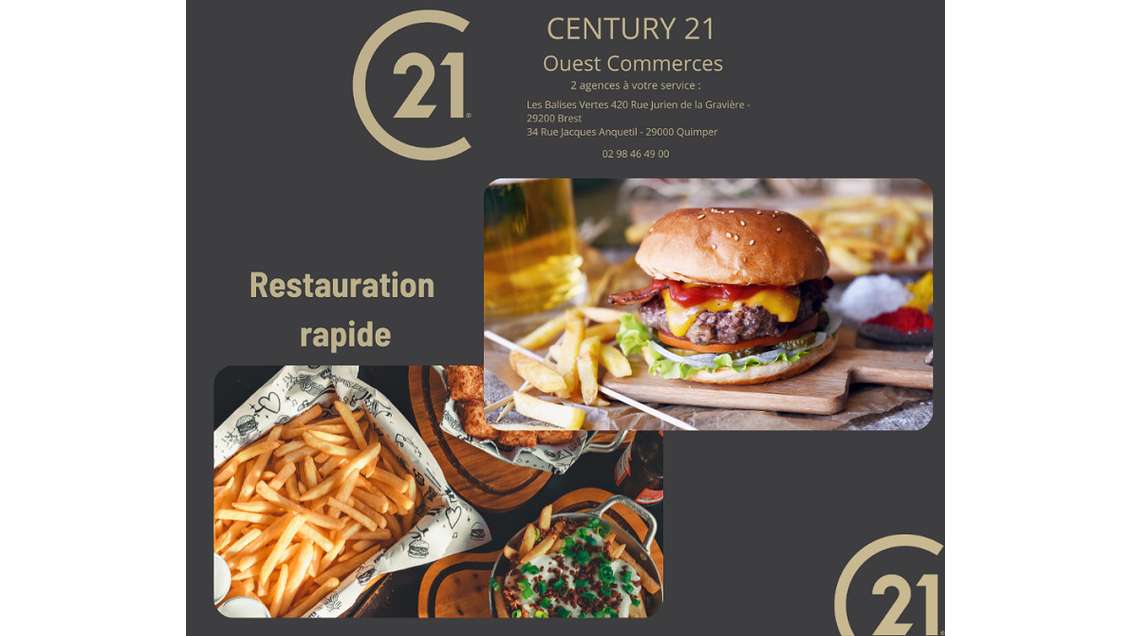 Vente pizzeria en bord de mer zone dynamique 29