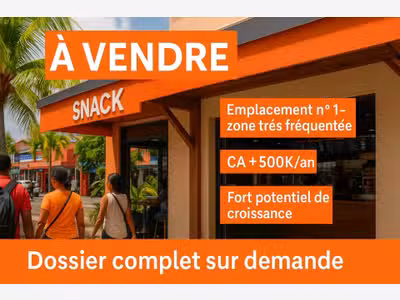 Cède restauration rapide ca 500k/an Fort de France