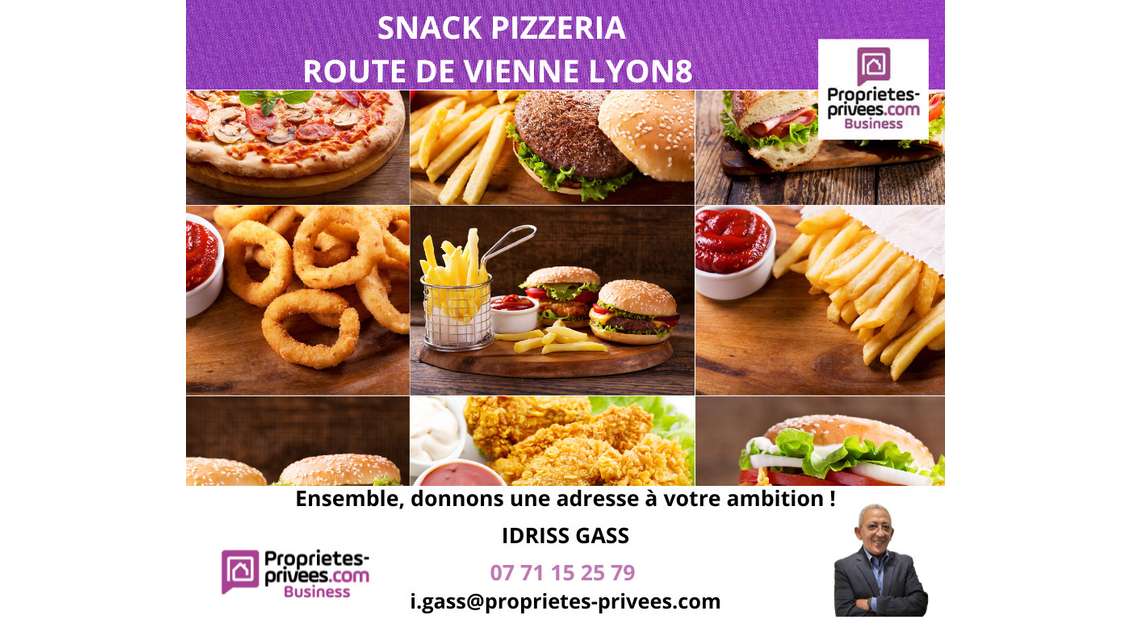 Vente restauration rapide Rte de Vienne à Lyon 8