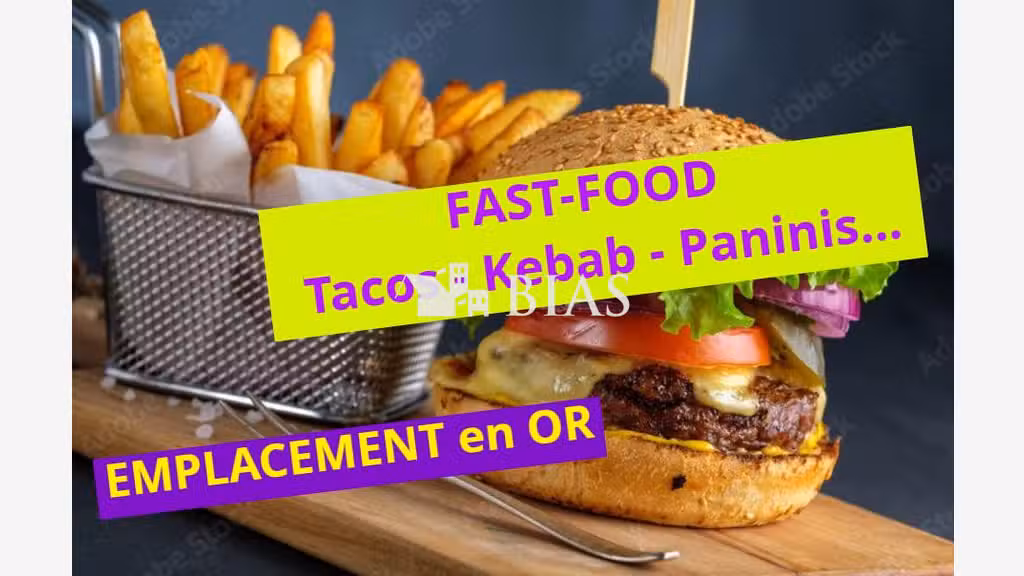 A vendre FDC fast-food sandwicherie kebab tacos 76
