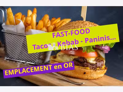 A vendre FDC fast-food sandwicherie kebab tacos 76