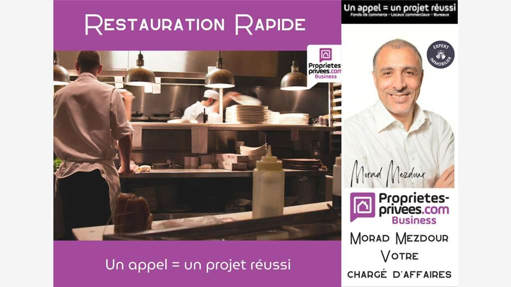 Vente restaurant rapide de 70m² à Tourcoing