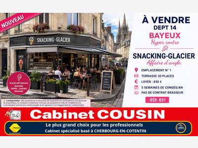 Vente snacking glacier en hyper centre de Bayeux