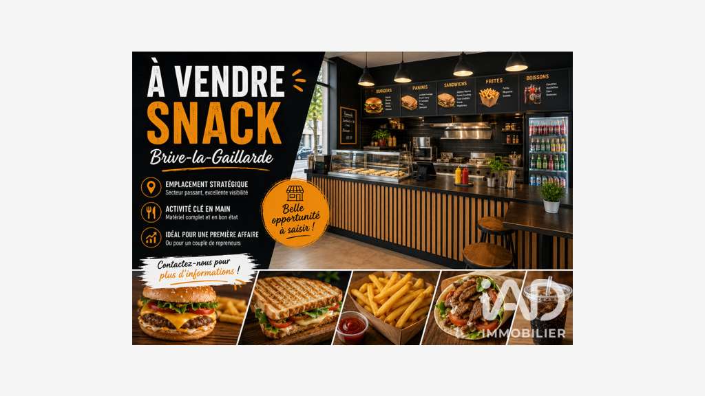 Vente Restauration rapide à Brive-la-Gaillarde