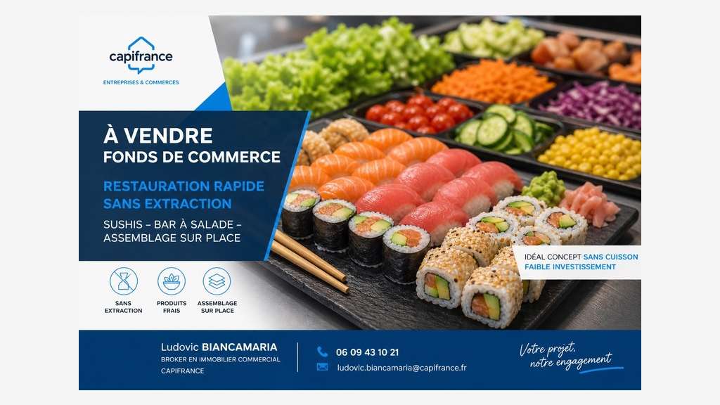 Restaurant du midi à vendre Champagne au Mont d'Or