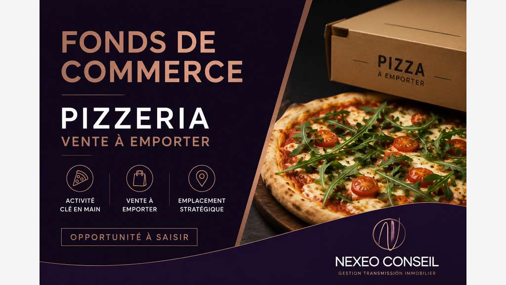 Vente pizzeria à emporter clé en main Châteauneuf