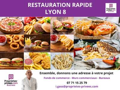 Vente fonds snacking de 50m² à Lyon 69008 bel empl