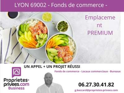 Vente restauration rapide froide 86m² à Lyon 69002