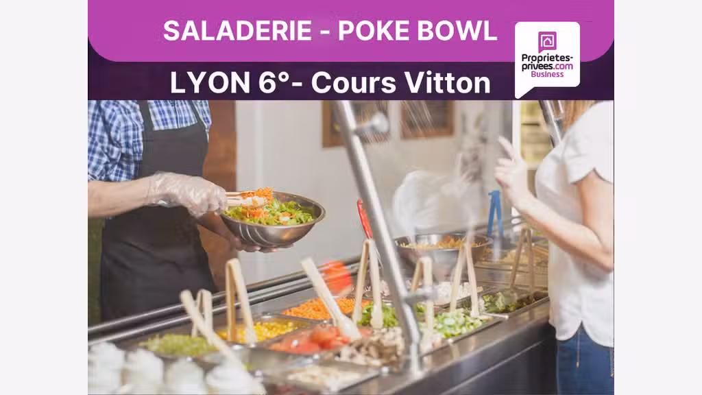 Vente restauration rapide 46 couverts à Lyon 69006