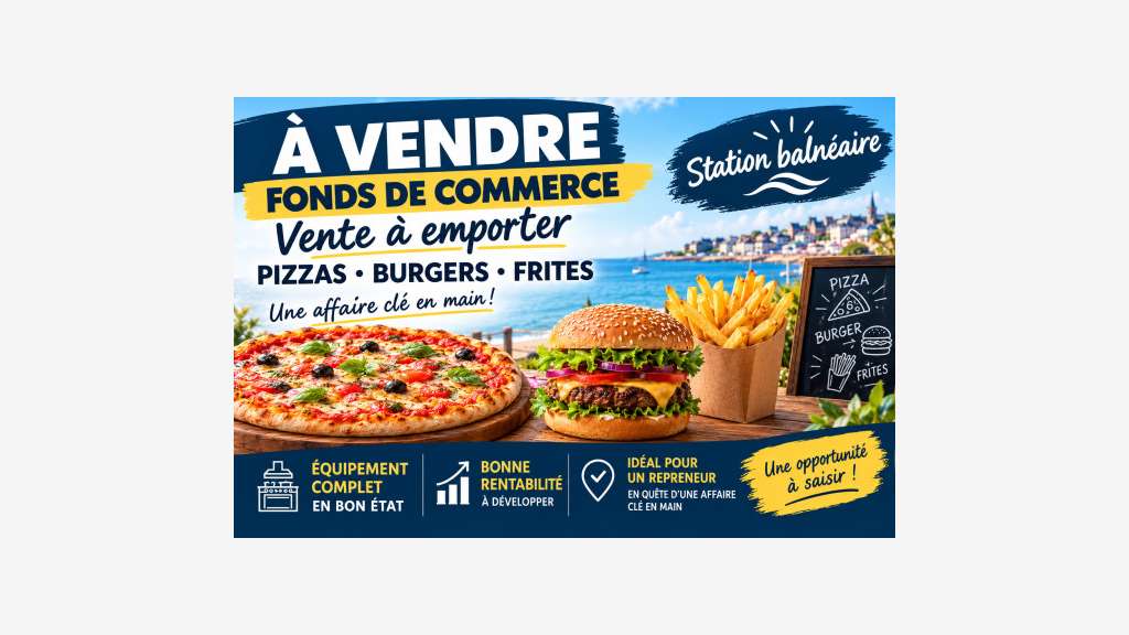 VENTE A EMPORTER PIZZA BURGER FRITES - STATION