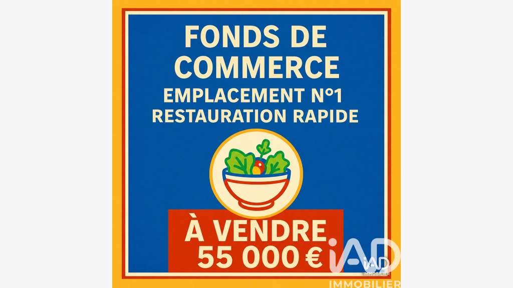 Vente FDC restauration rapide empl N°1 à Marseille