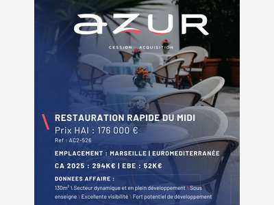VENTE Restaurant du midi sous enseigne Euromed