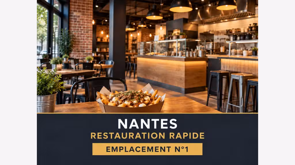 Vente restauration rapide emplacement N°1 Nantes 