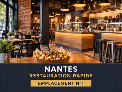 Vente restauration rapide emplacement N°1 Nantes 