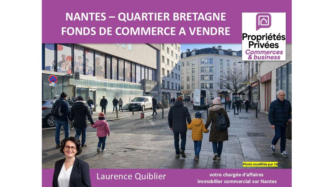 Vente restaurant rapide de 45m² à Nantes centre