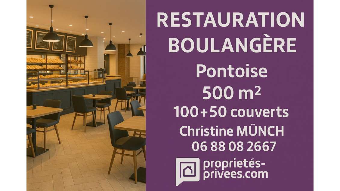 Vente restauration boulangerie de 500m² à Pontoise