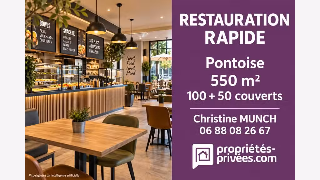 AV FDC restauration rapide snack à Pontoise