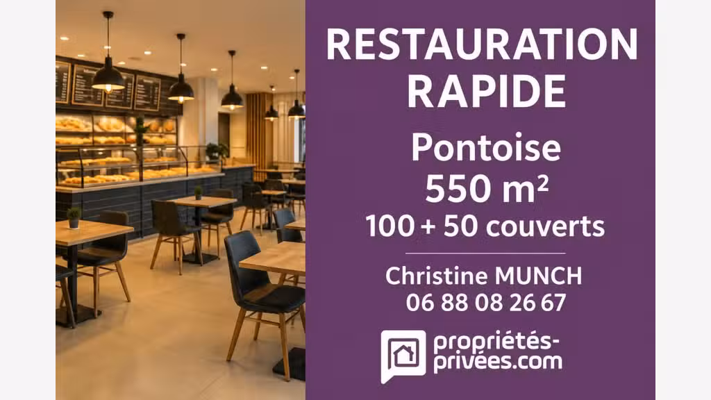 AV FDC restauration rapide snack à Pontoise