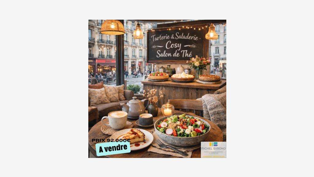 Vente salon de thé saladerie et tarterie dept 66