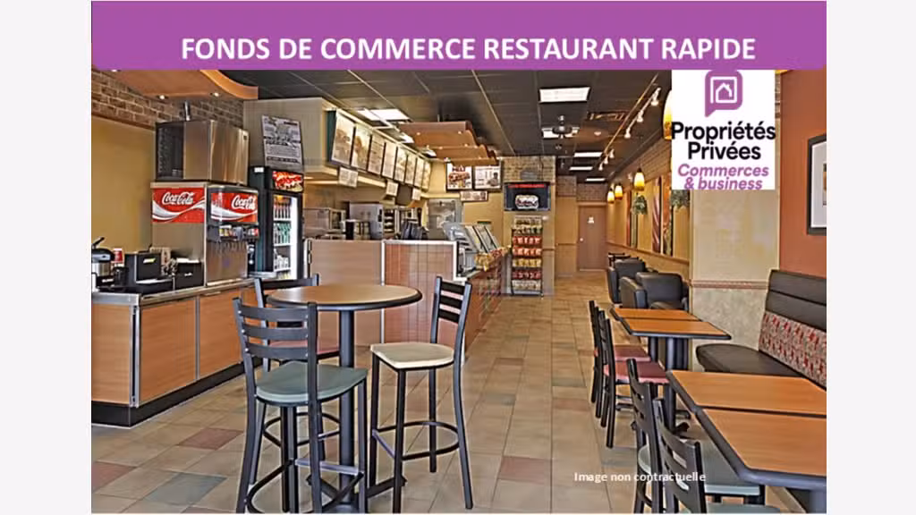 Cède snack restauration rapide 90m² Rouen centre