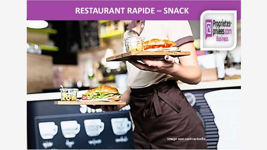 Cède snack restauration rapide 90m² Rouen centre