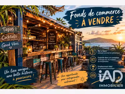 Vente bar tapas restauration rapide à St François