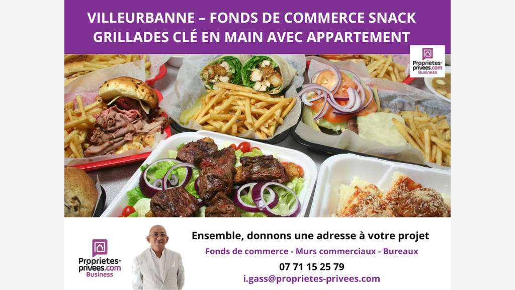 AV restaurant snack grillades à Villeurbanne