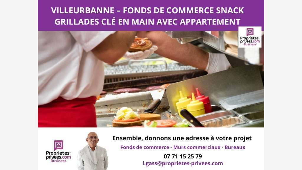 AV restaurant snack grillades à Villeurbanne