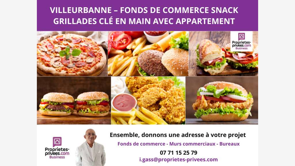 AV restaurant snack grillades à Villeurbanne
