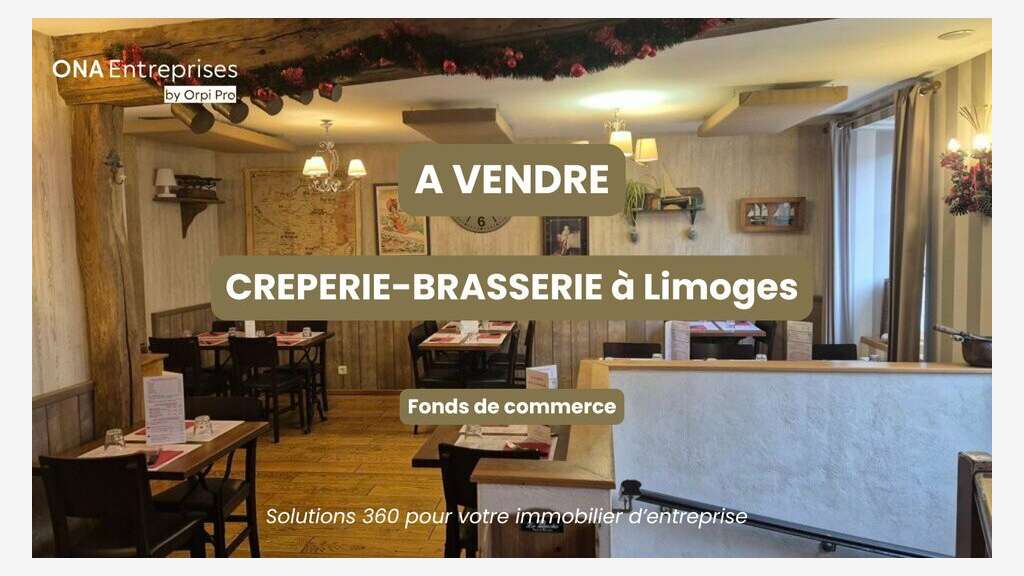 Vente crêperie TOP emplacement à Limoges centre