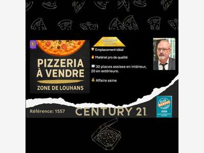 Vente fonds commerce pizzeria empl N°1 à Louhans