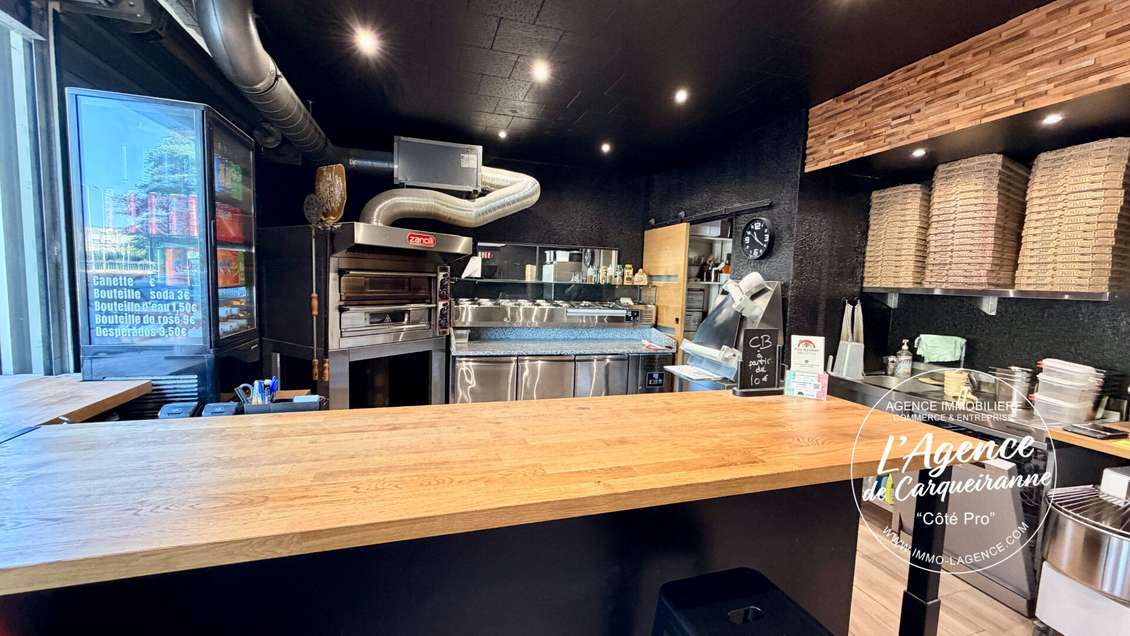 A vendre pizzeria 27m² entièrement équipée Toulon