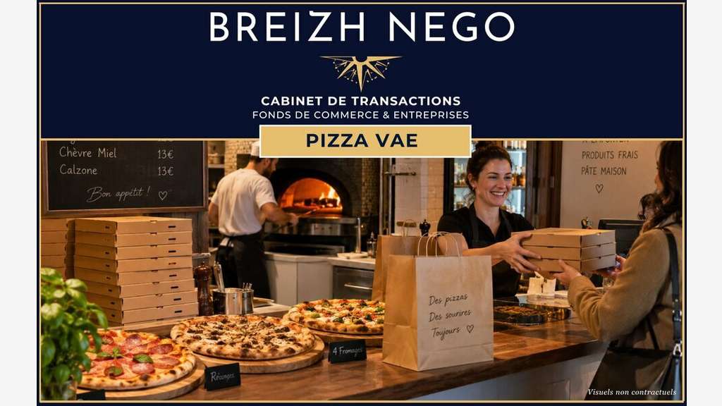 A vendre pizzeria VAE service livraison Morbihan