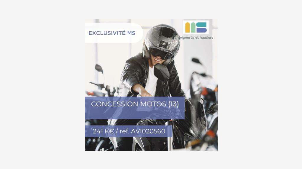 Vente concession de motos Nord 13 / Sud 84