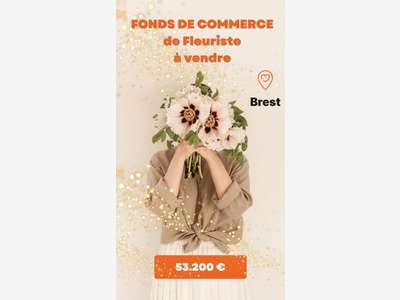 Vente fonds de commerce fleuriste à Brest