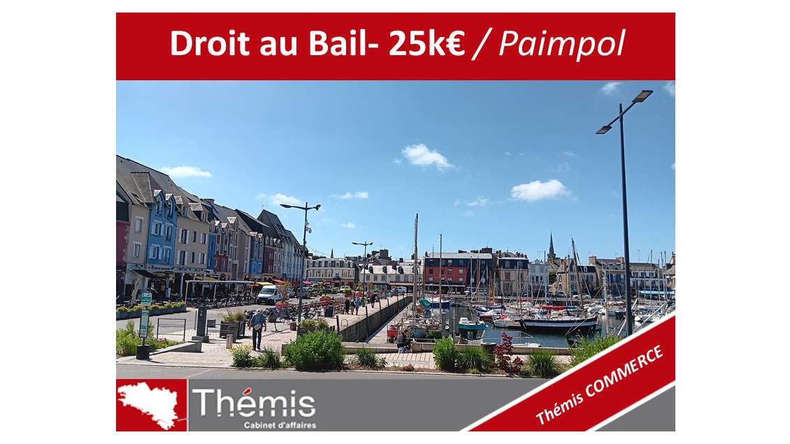 Droit au bail centre ville PAIMPOL - 25k€