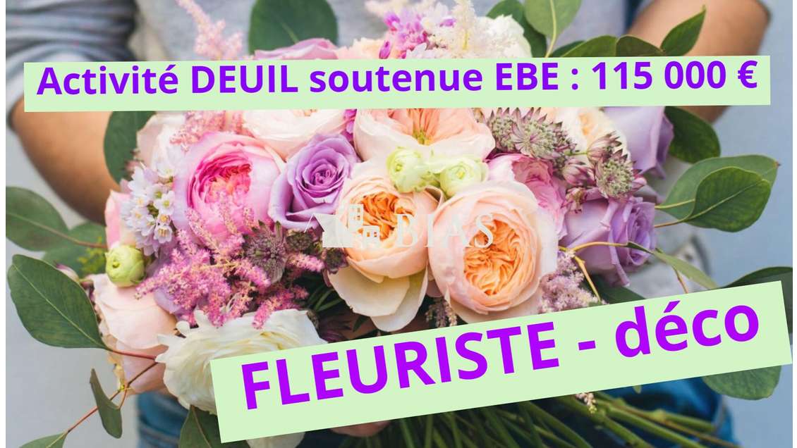 Vente FDC fleuriste déco emplacement en or Eure