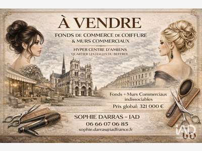 Vente FDC coiffure à Amiens Halles du Beffroi