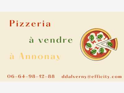 Vente pizzeria crêperie en centre ville d' Annonay