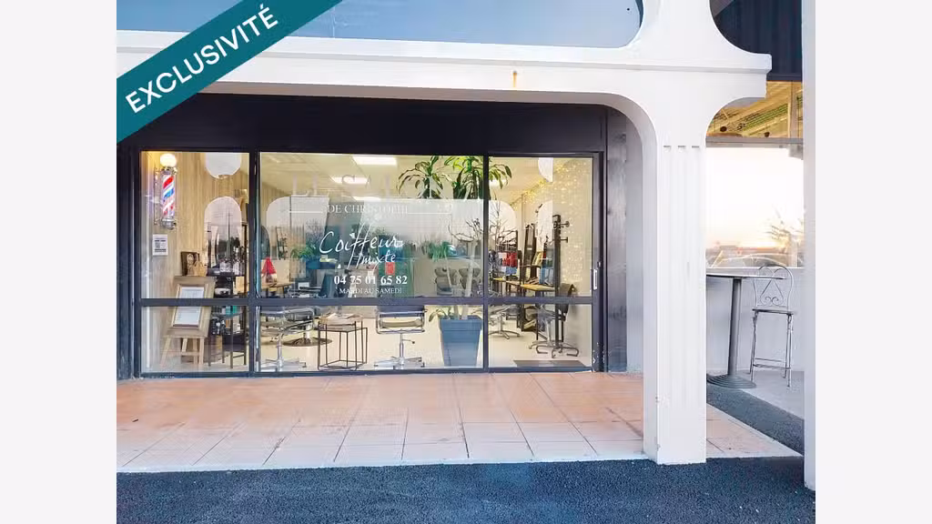 Vente salon de coiffure en centre cial Pierrelatte