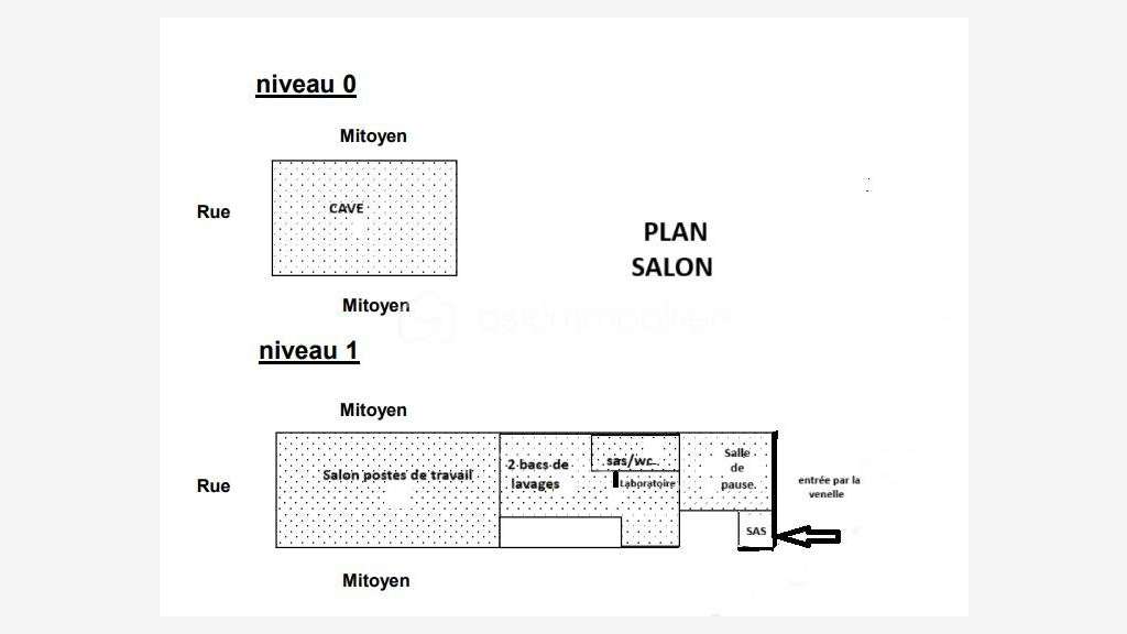 Vente salon de coiffure rénové en zc à Saintes