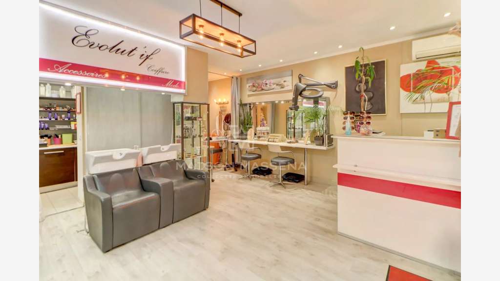 Vente salon de coiffure mixte à Vence centre