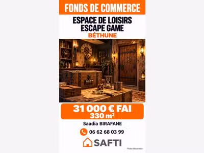Fonds de commerce escape game