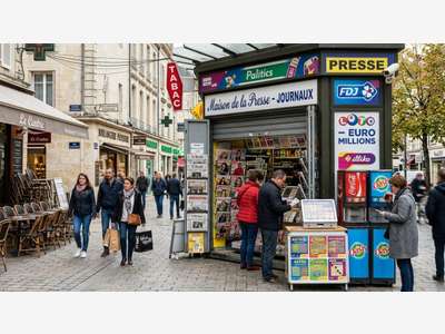 Vente kiosque à journaux + jeux à gratter Vichy