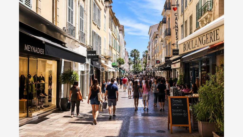 Vente très beau magasin à Cannes rue Meynadier