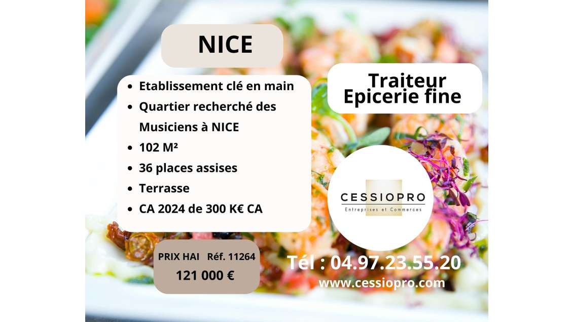 Exclu traiteur épicerie fine clé en main à Nice 
