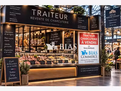 AV stand traiteur charcuterie sur marché cvt 78